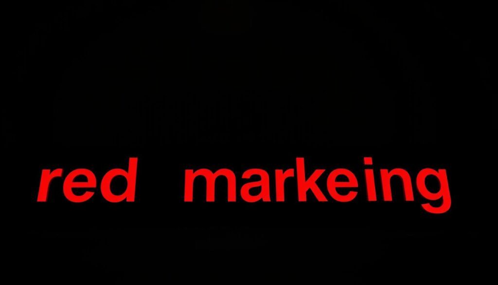 red marketing branding