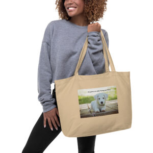 Retire Young and Rich. Someday, I'll Have It All. - Large organic tote bag