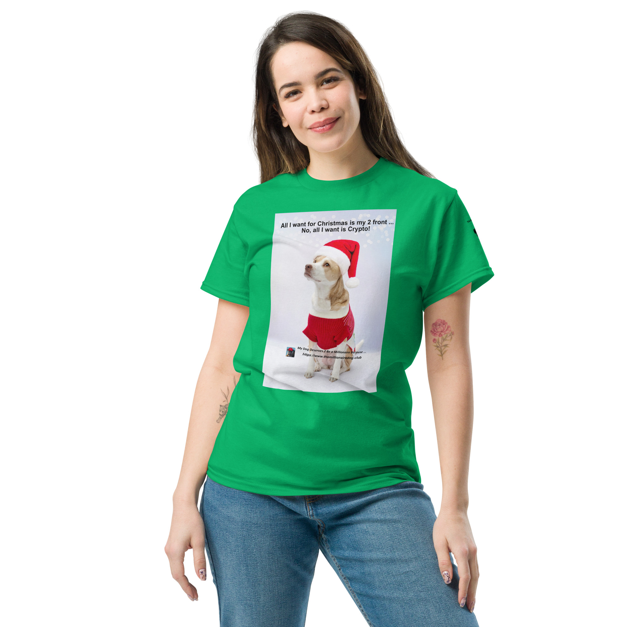 All I want for Christmas is .... Crypto! - Unisex classic tee - Image 4