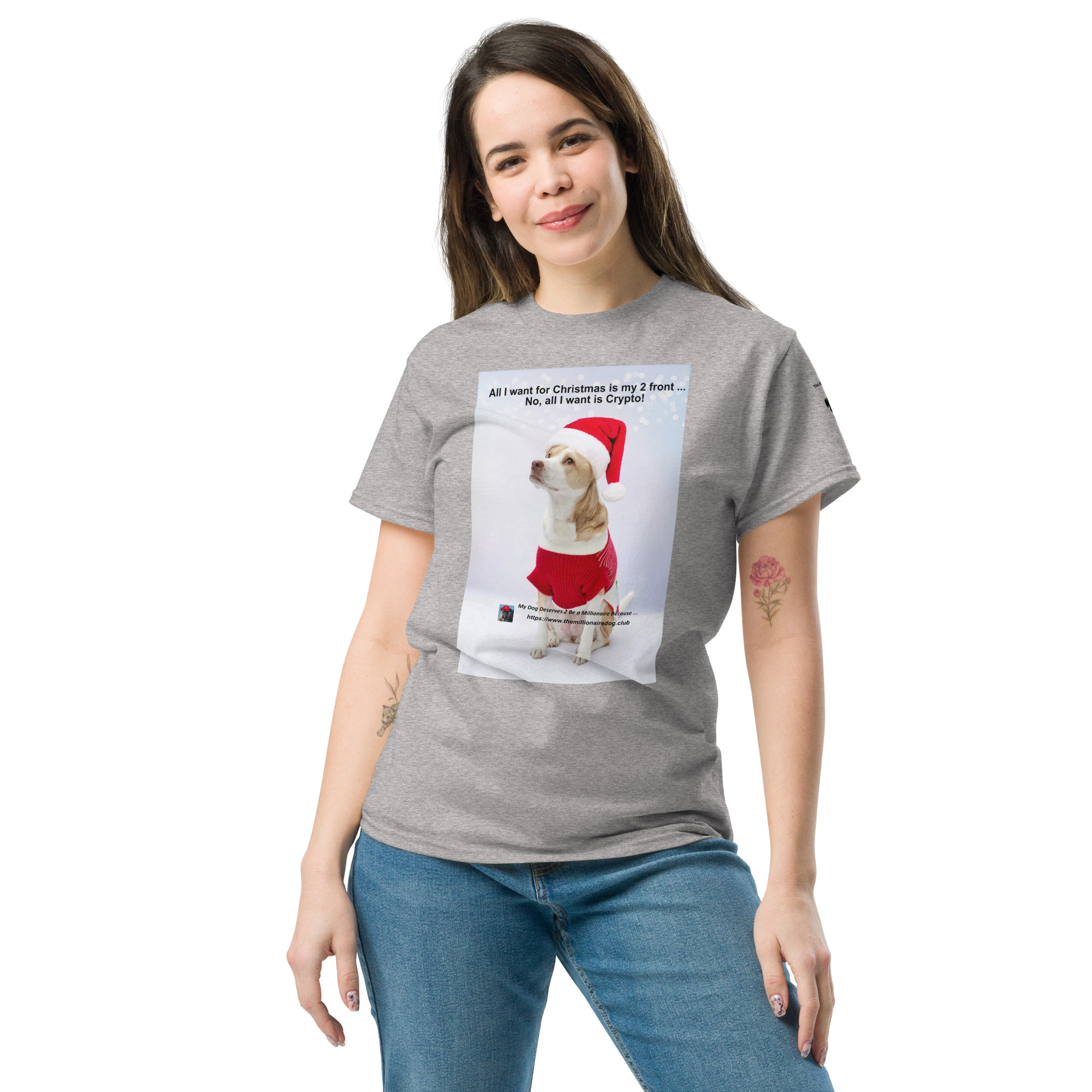 All I want for Christmas is .... Crypto! - Unisex classic tee - Image 5