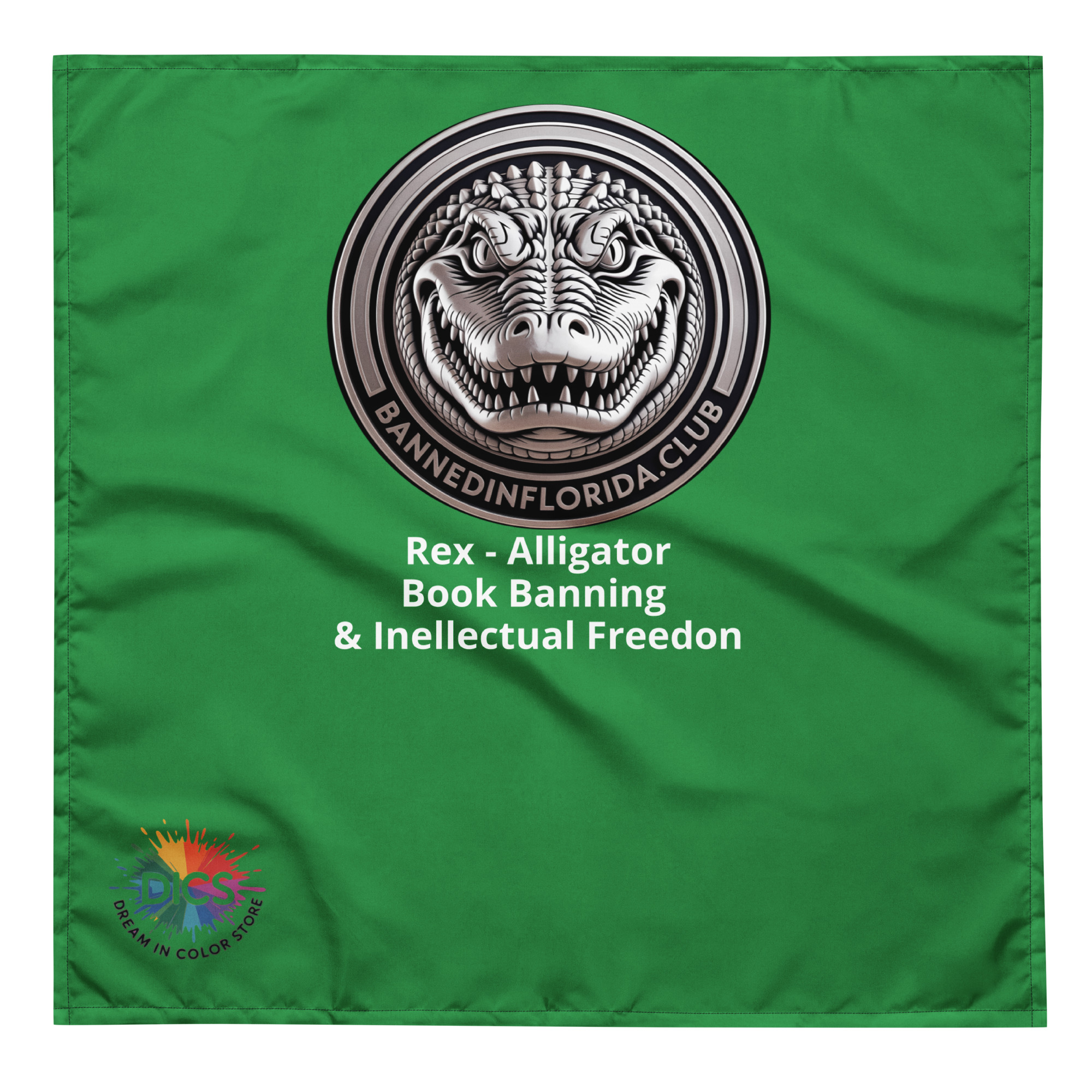 Rex - Alligator (Banned Books & Intellectual Freedom) BIFC Protest Bandana