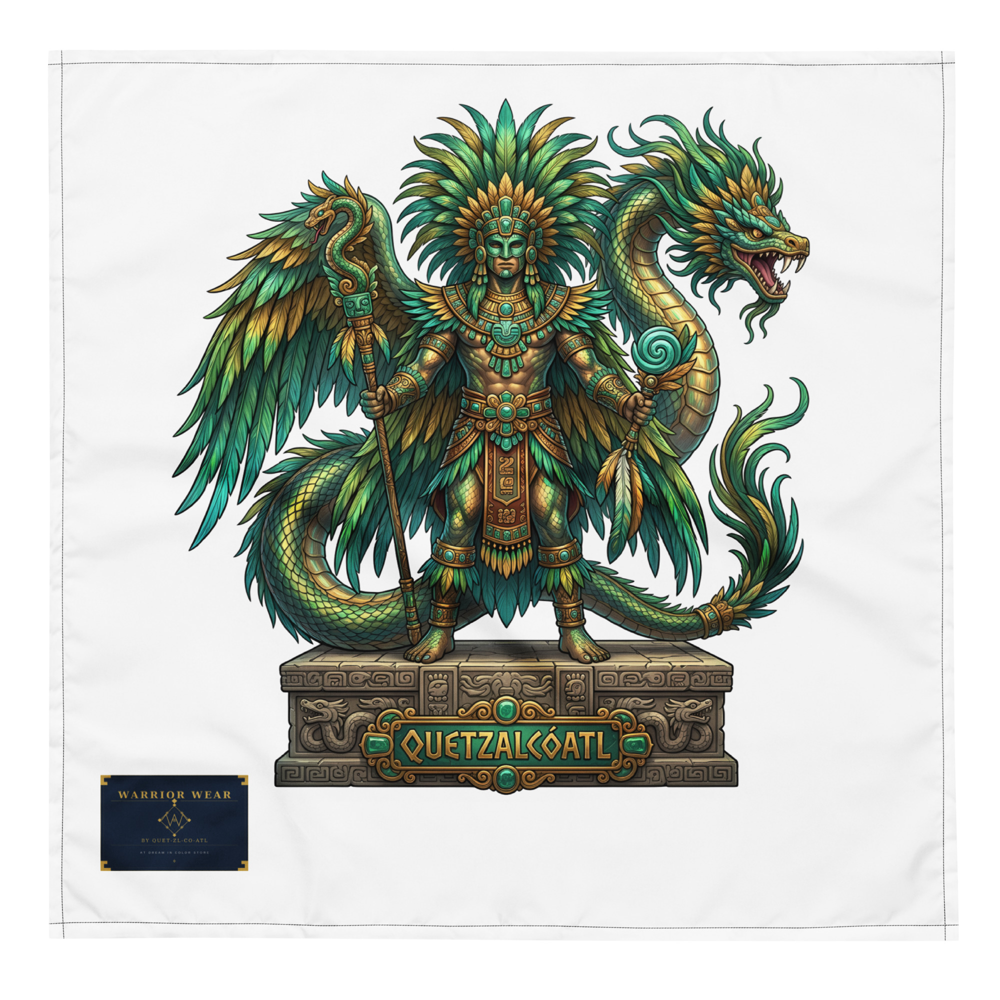 Quetzalcóatl — Feathered Serpent Bandana