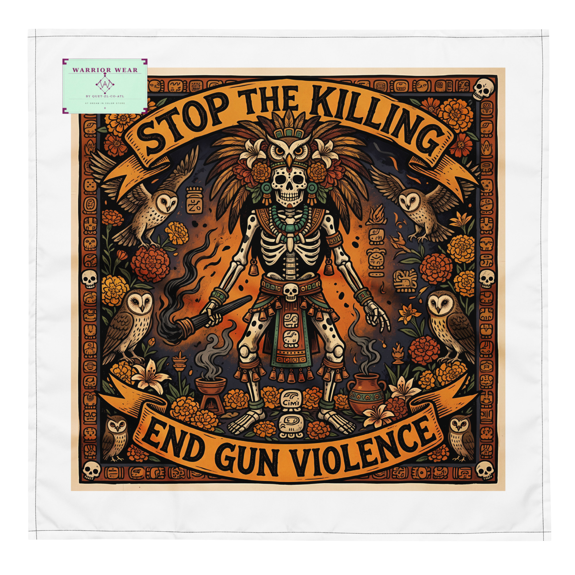 Ah Puch — Stop The Killing Bandana