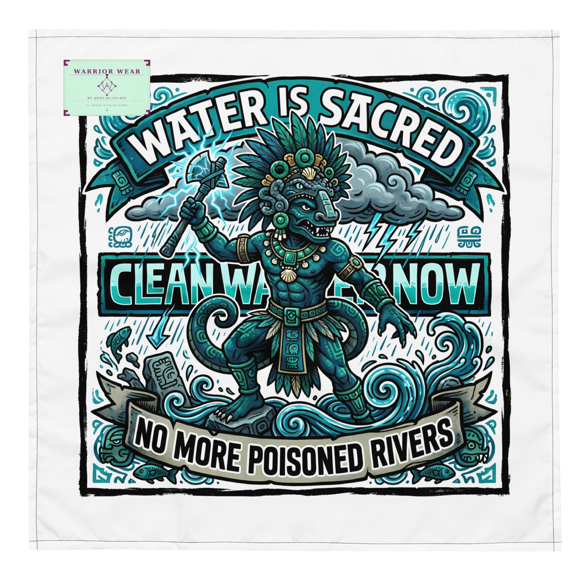 Chaac — Water Is Sacred Bandana