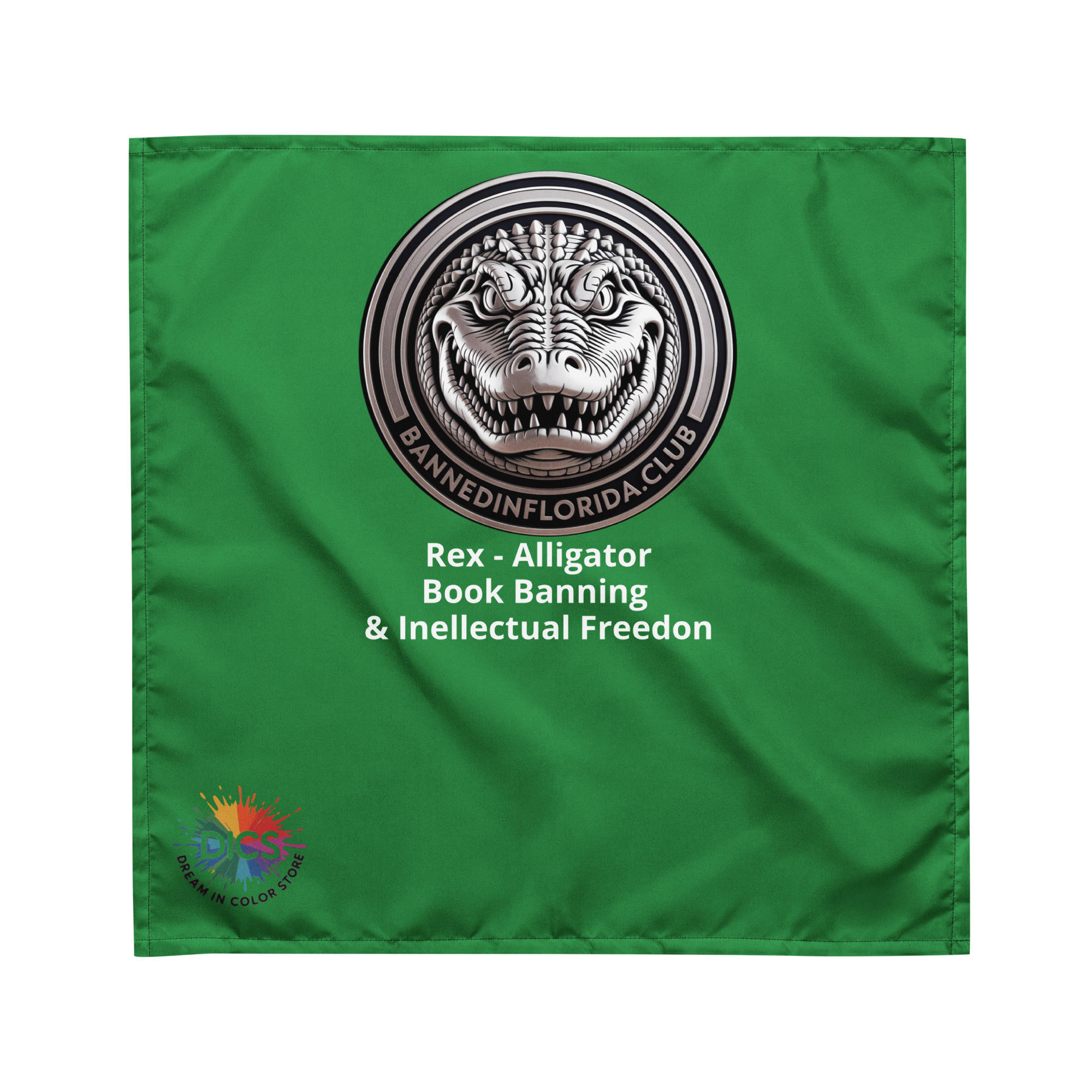 Rex - Alligator (Banned Books & Intellectual Freedom) BIFC Protest Bandana - Image 3