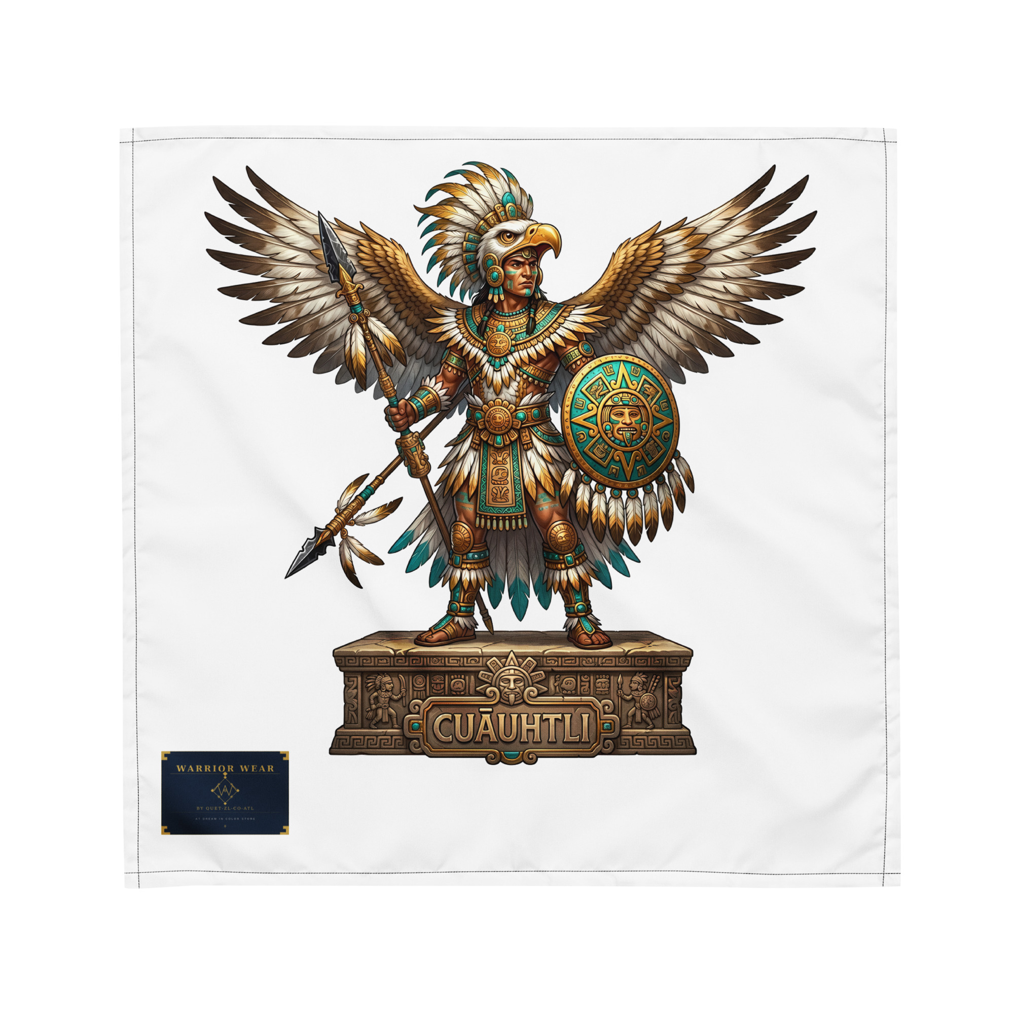 Cuāuhtli — Eagle Warrior Bandana - Image 3