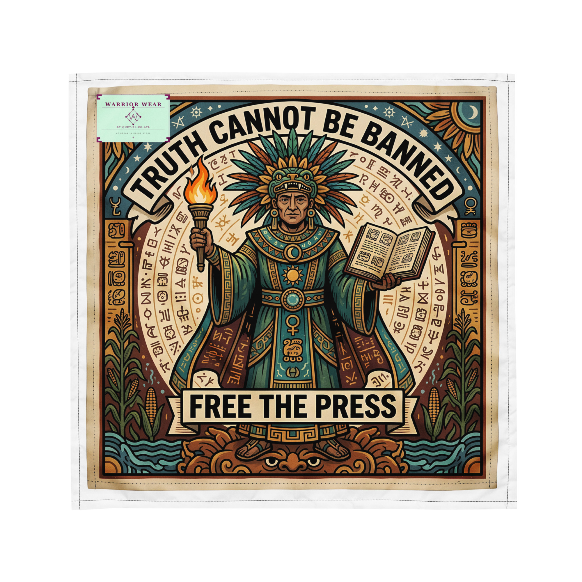 Itzamná — Truth Cannot Be Banned Bandana - Image 3