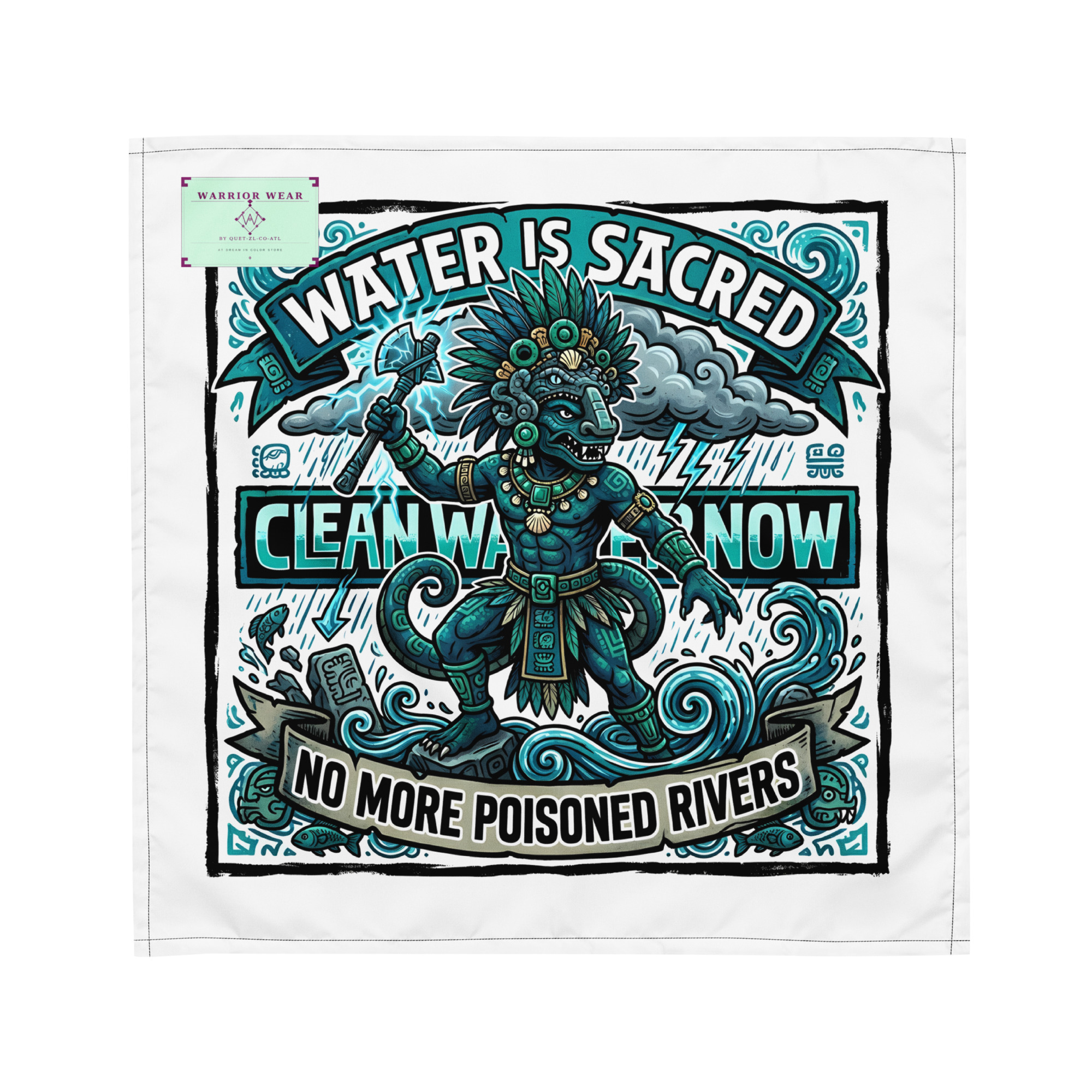 Chaac — Water Is Sacred Bandana - Image 3
