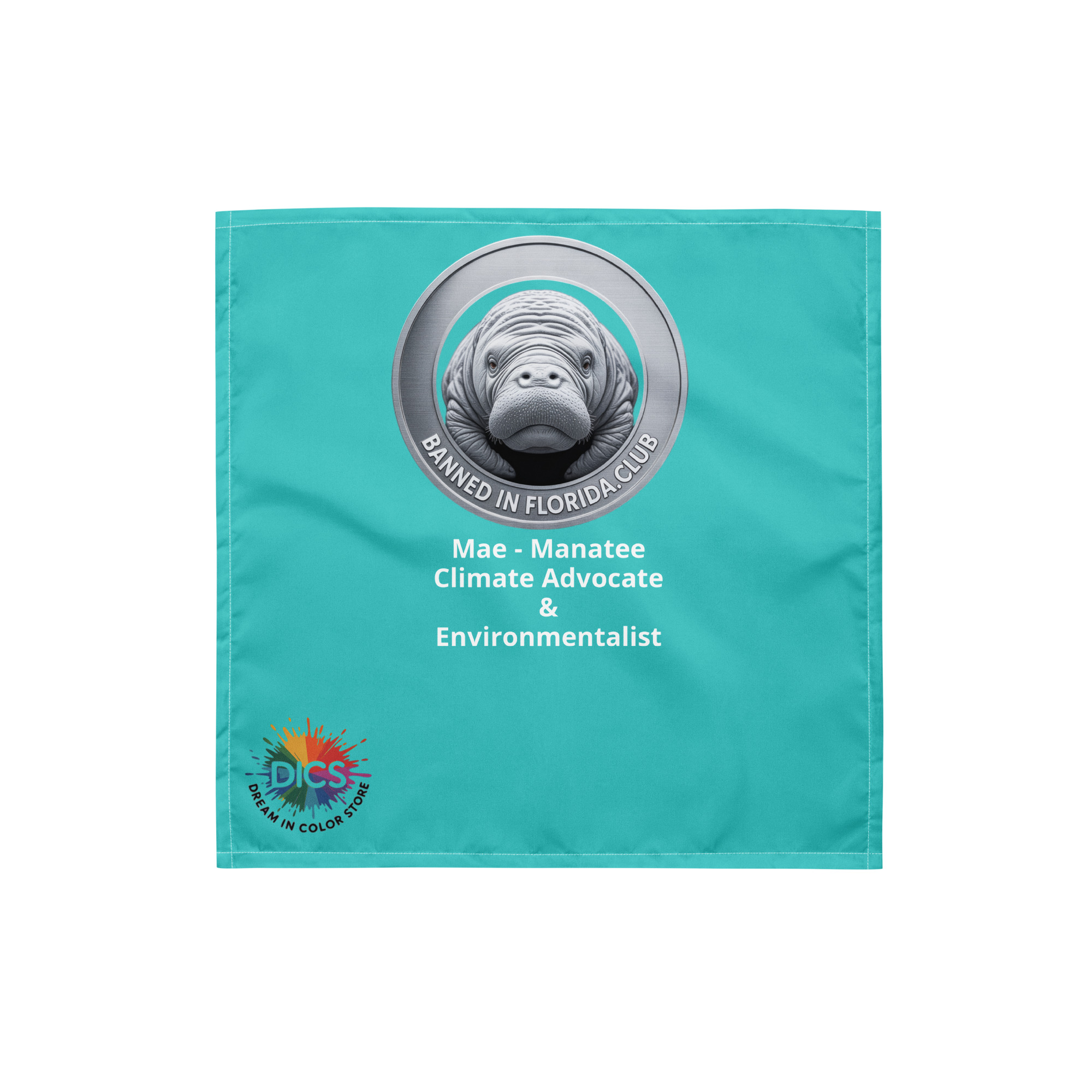 Mae - Manatee (Climate Advocate & Environmentalist) BIFC Protest Bandana - Image 2