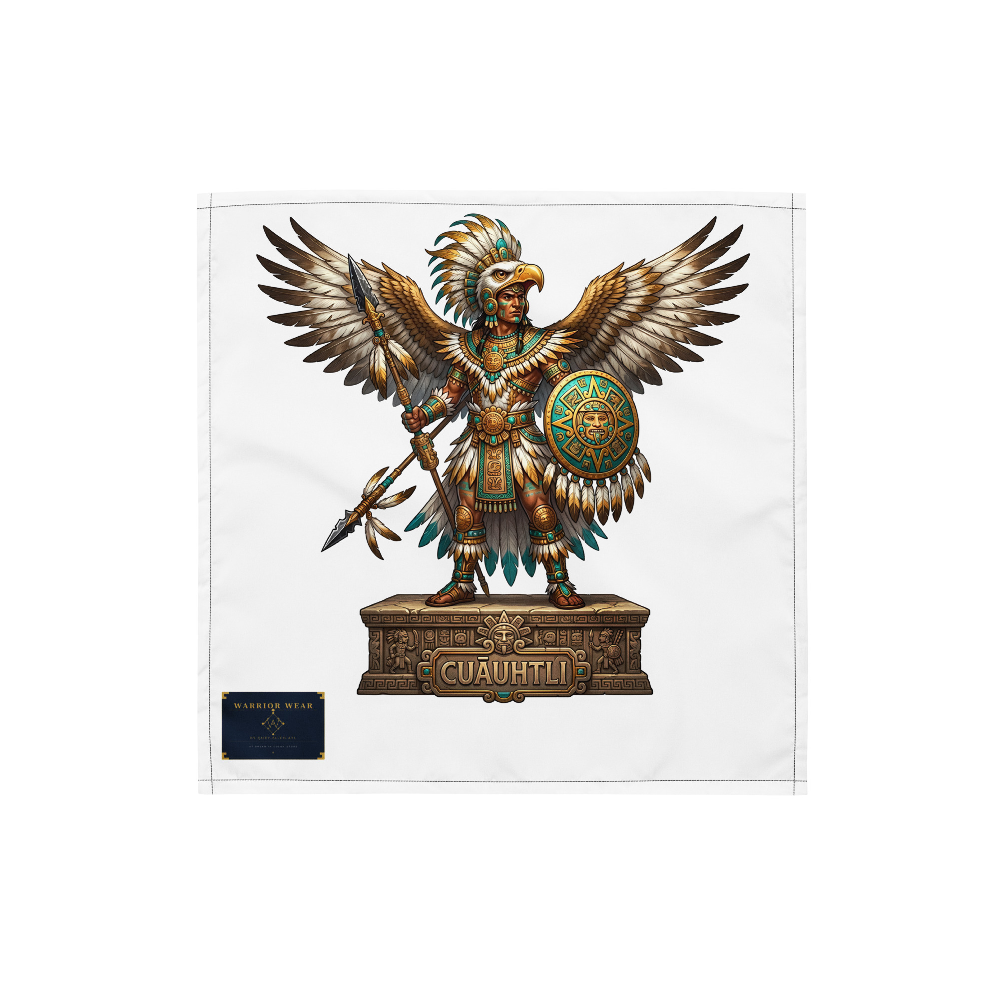 Cuāuhtli — Eagle Warrior Bandana - Image 2