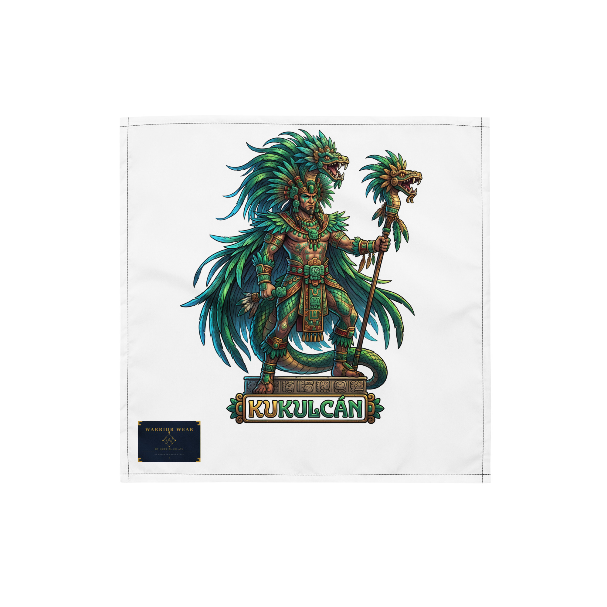 Kukulcán — Feathered Serpent Bandana - Image 2