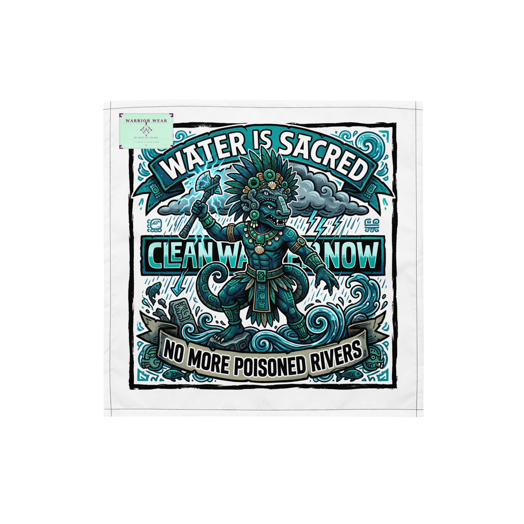 Chaac — Water Is Sacred Bandana - Image 2