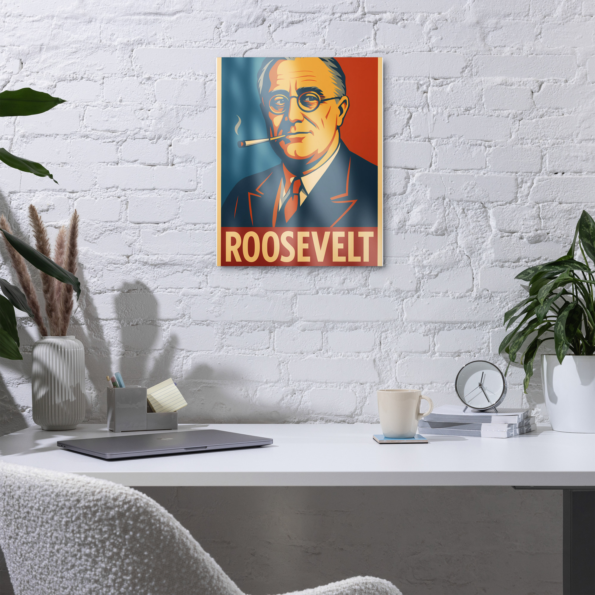 Democracy Defender Series - FDR Metal Print - Image 2