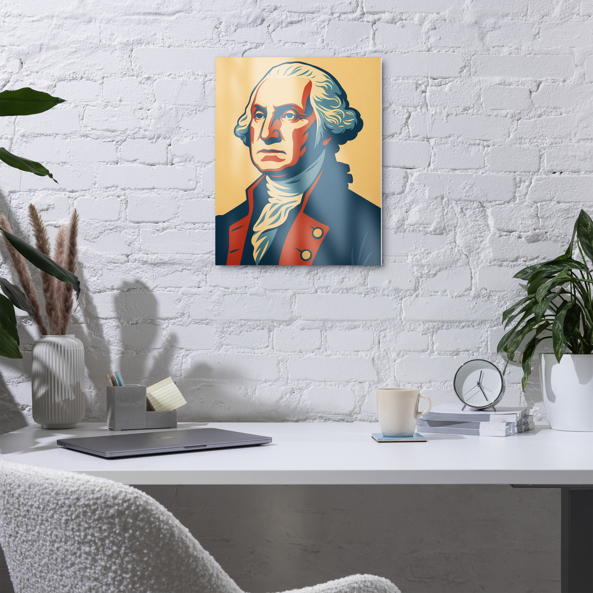 Democracy Defenders - George Washington Metal Print - Image 2