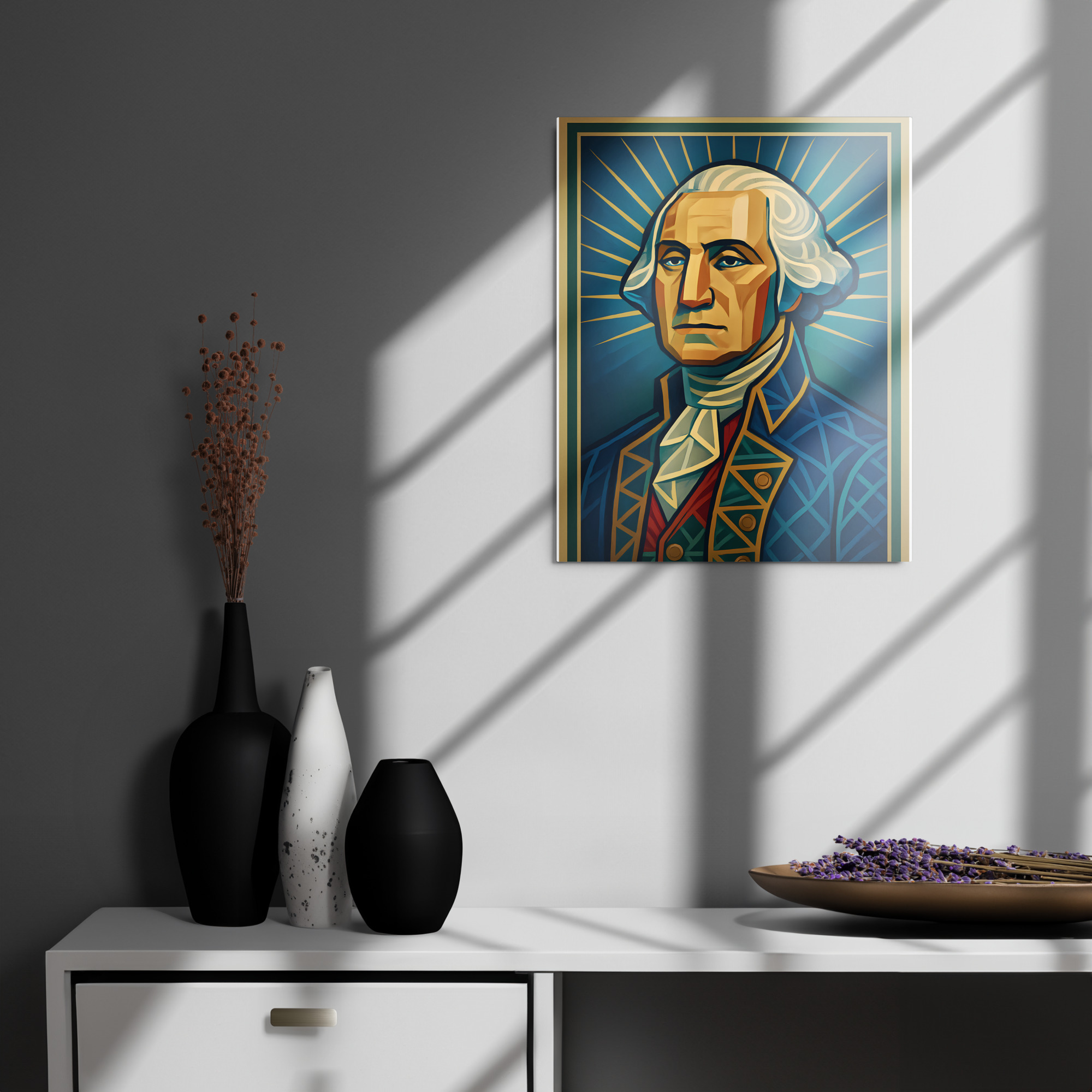 Democracy Defenders - George Washington Metal Print - Image 2