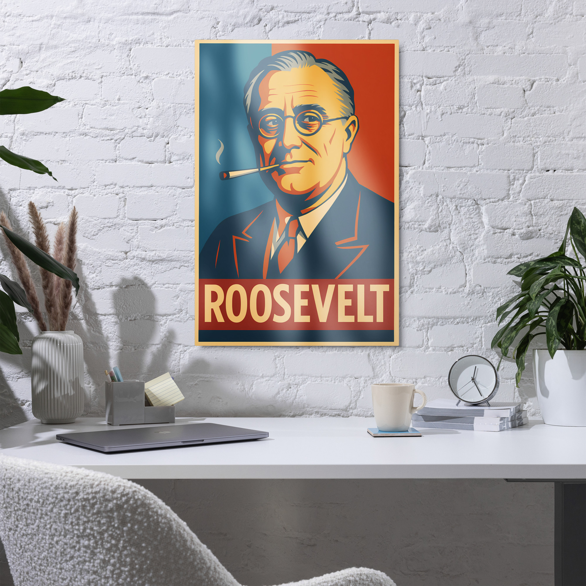 Democracy Defender Series - FDR Metal Print - Image 3