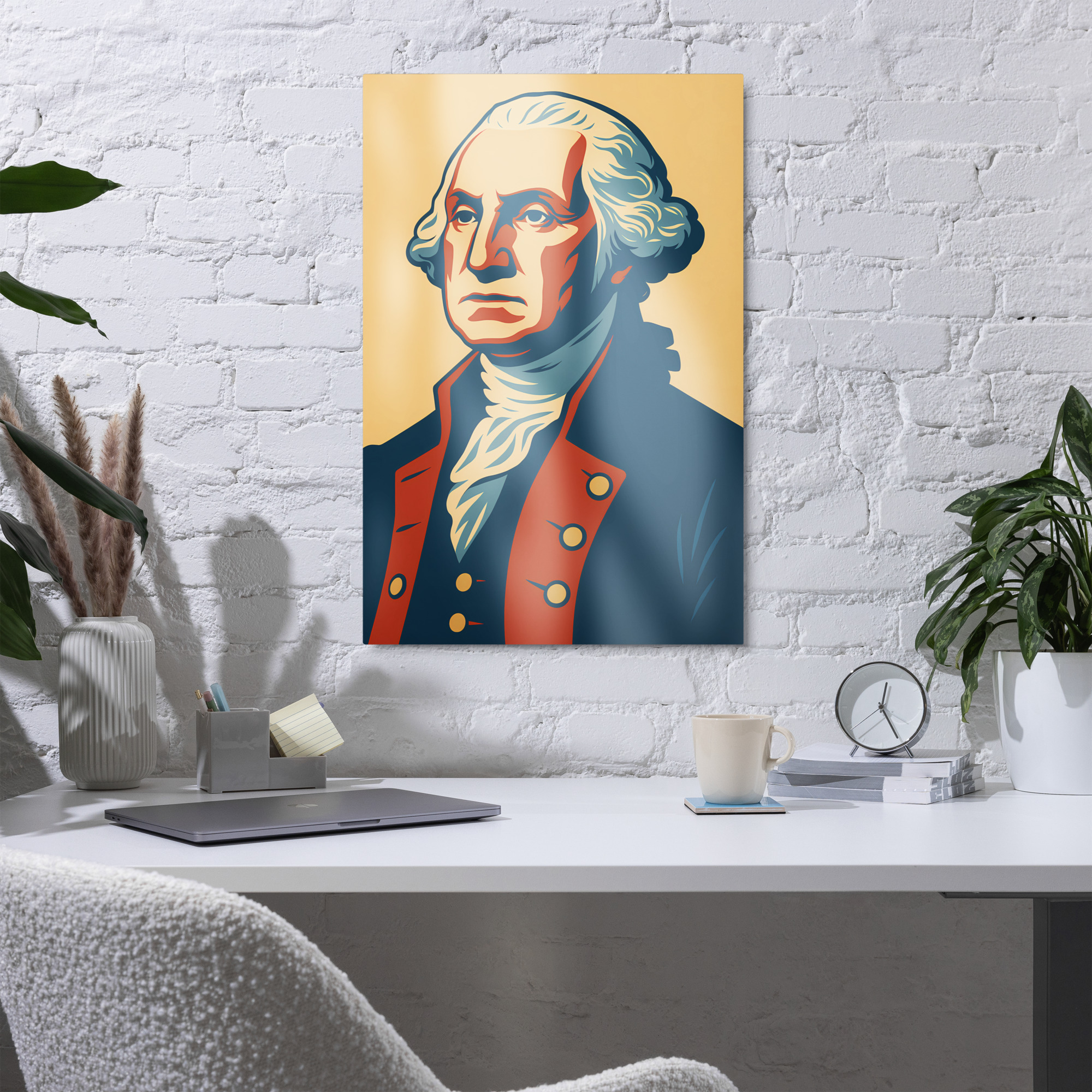 Democracy Defenders - George Washington Metal Print - Image 3