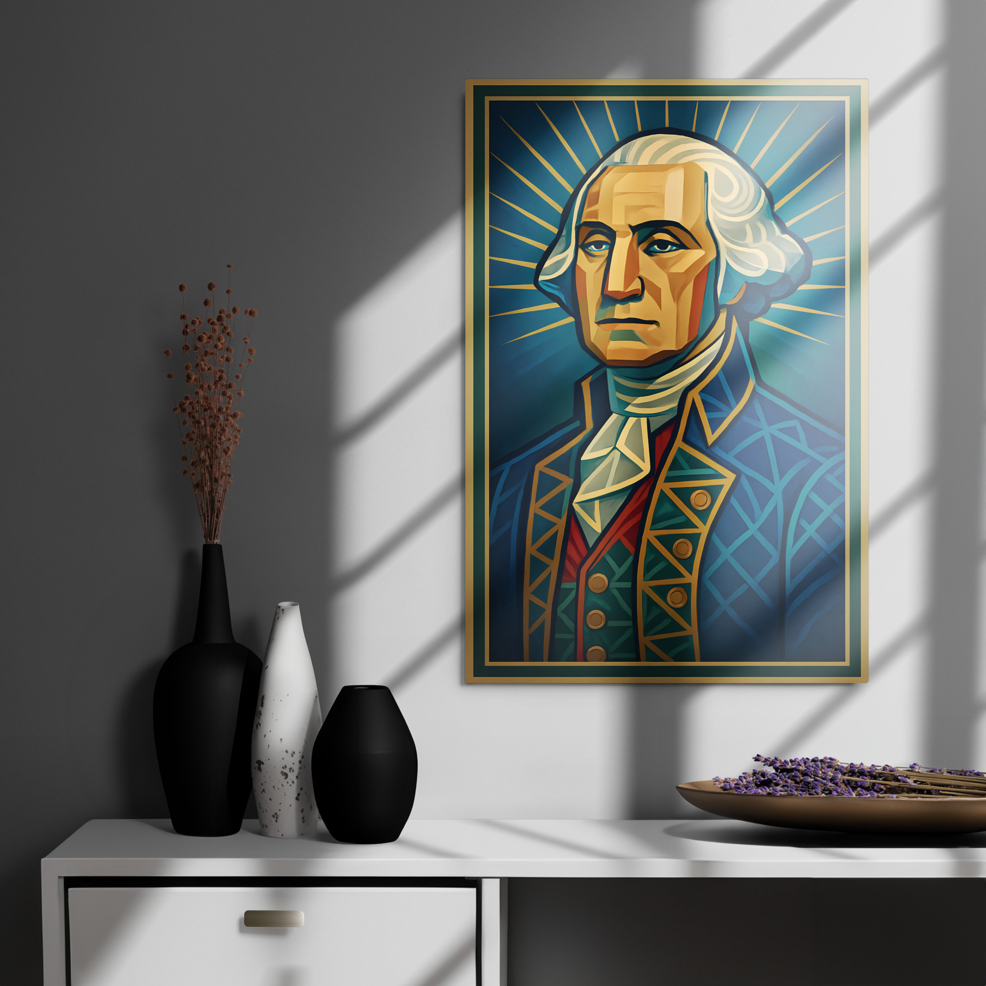 Democracy Defenders - George Washington Metal Print - Image 3