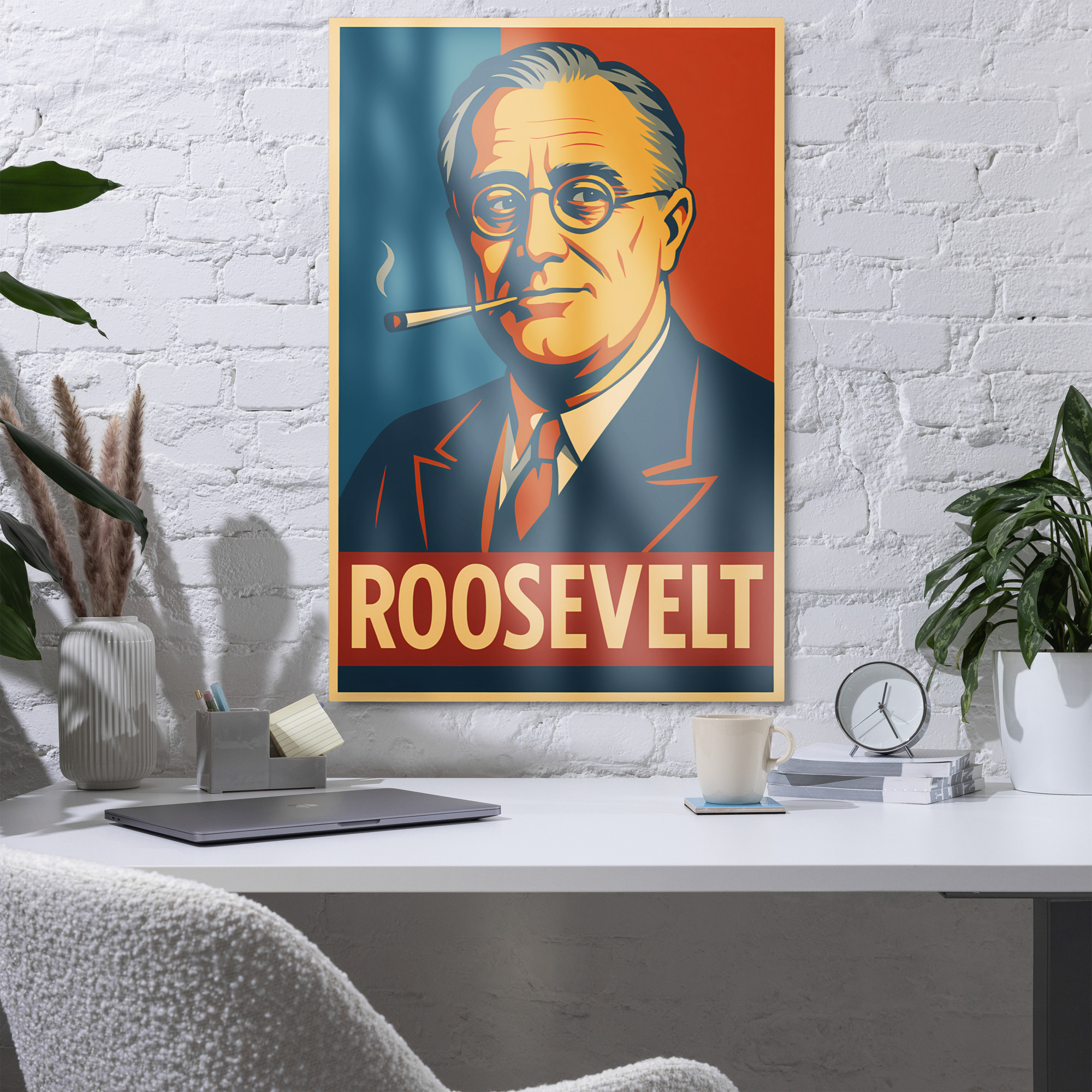 Democracy Defender Series - FDR Metal Print