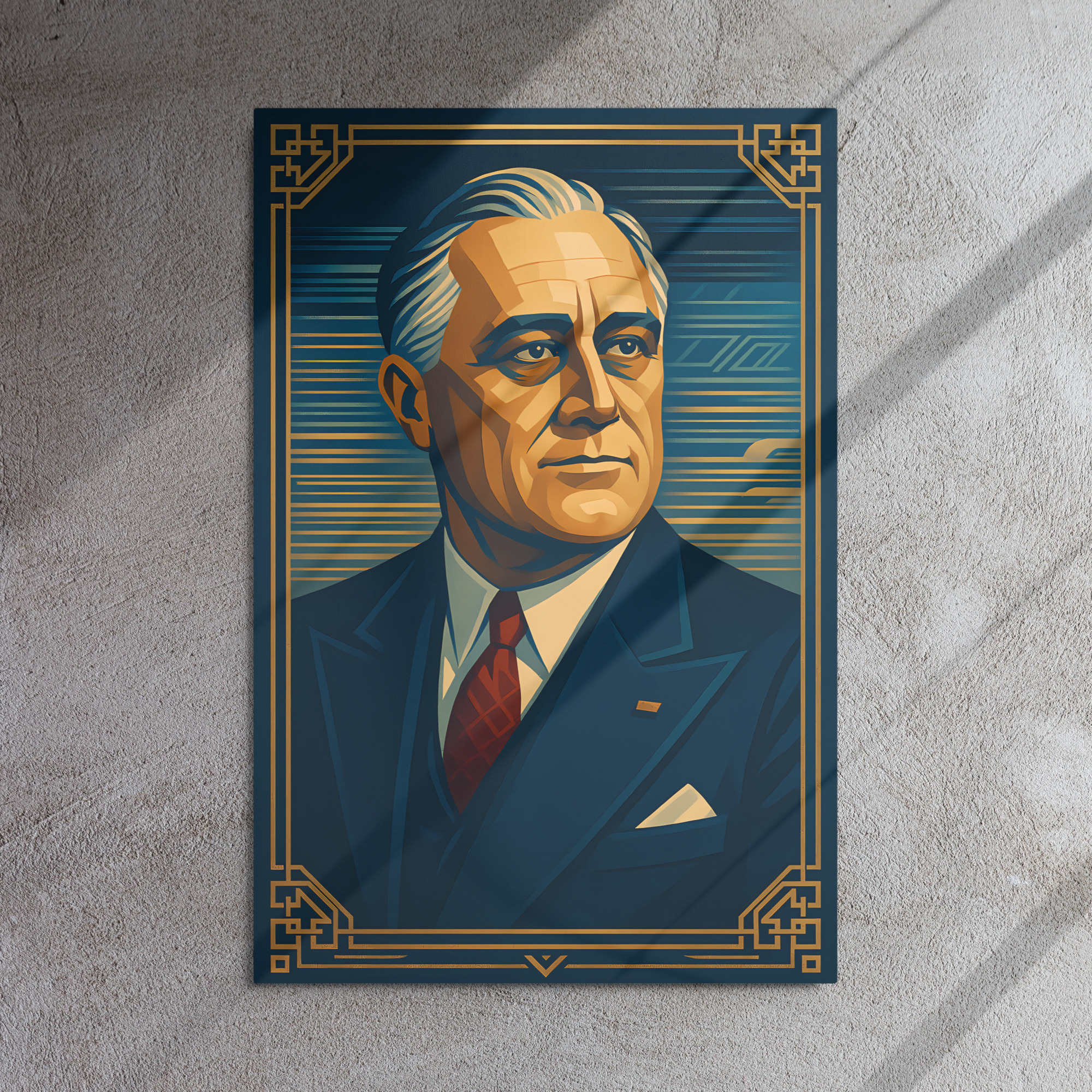 Democracy Defenders - FDR Metal Print
