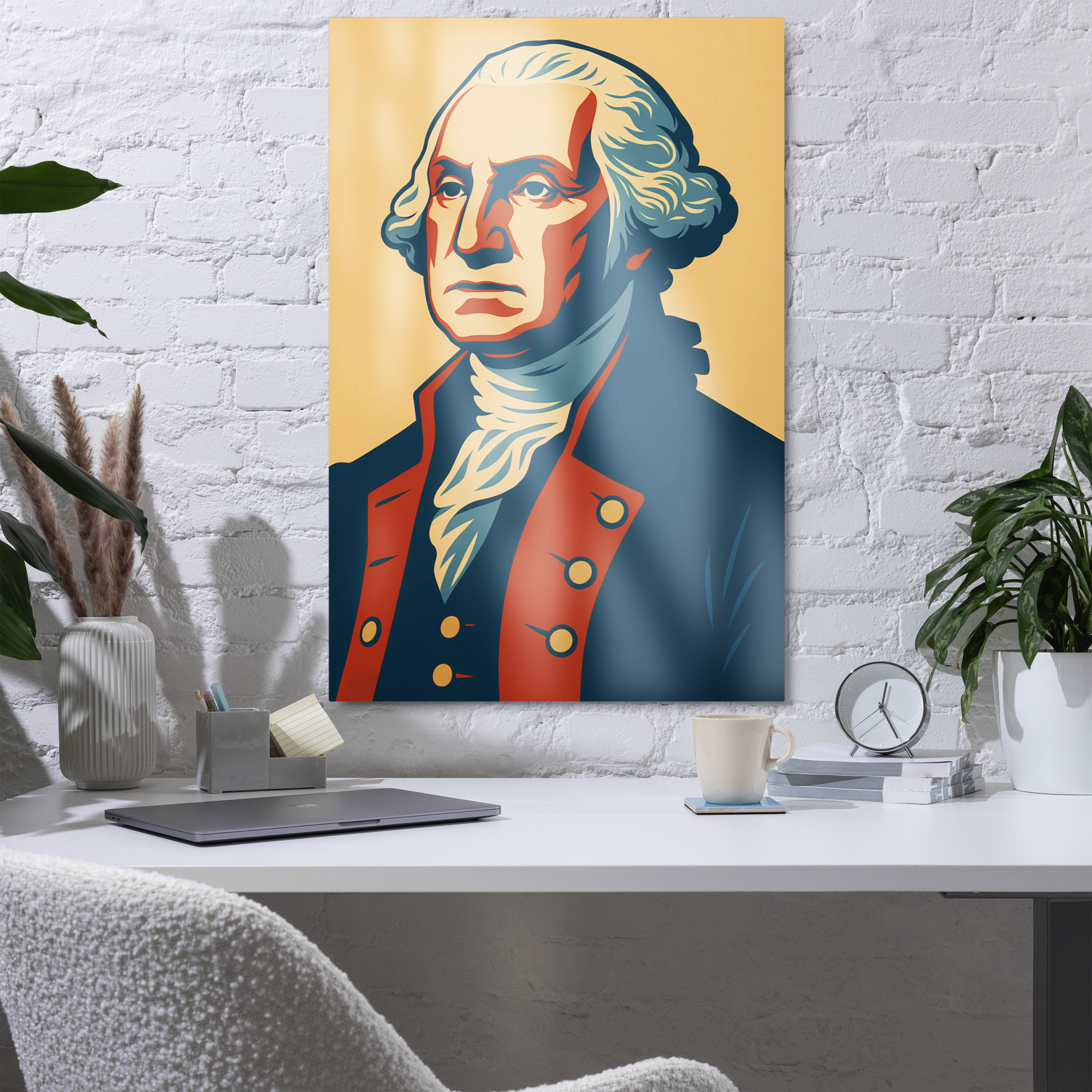 Democracy Defenders - George Washington Metal Print