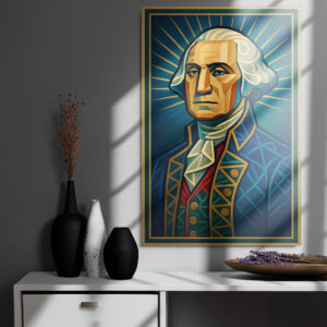 Democracy Defenders - George Washington Metal Print