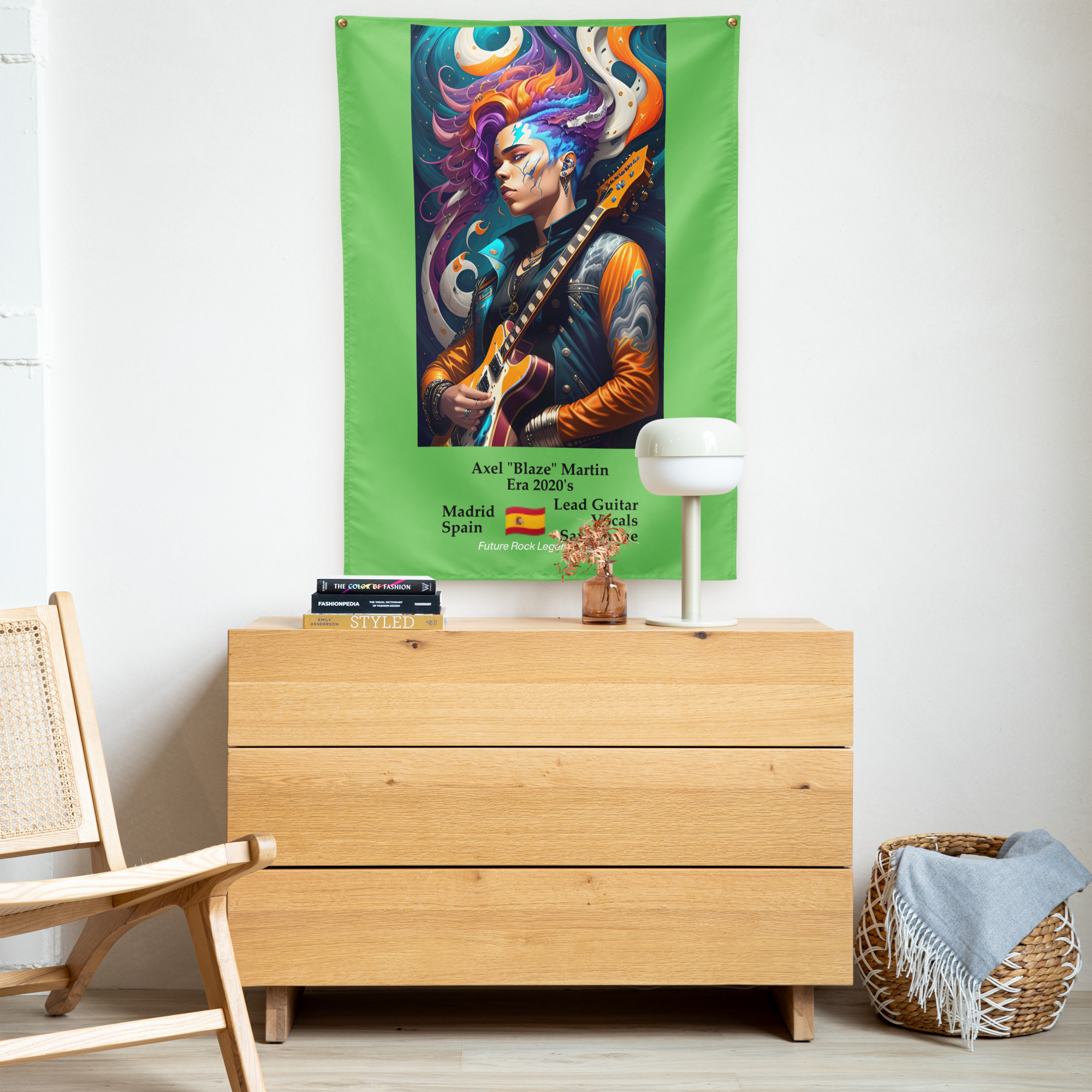 Future Rock Legends Club - Axel Martin - Indoor wall tapestry