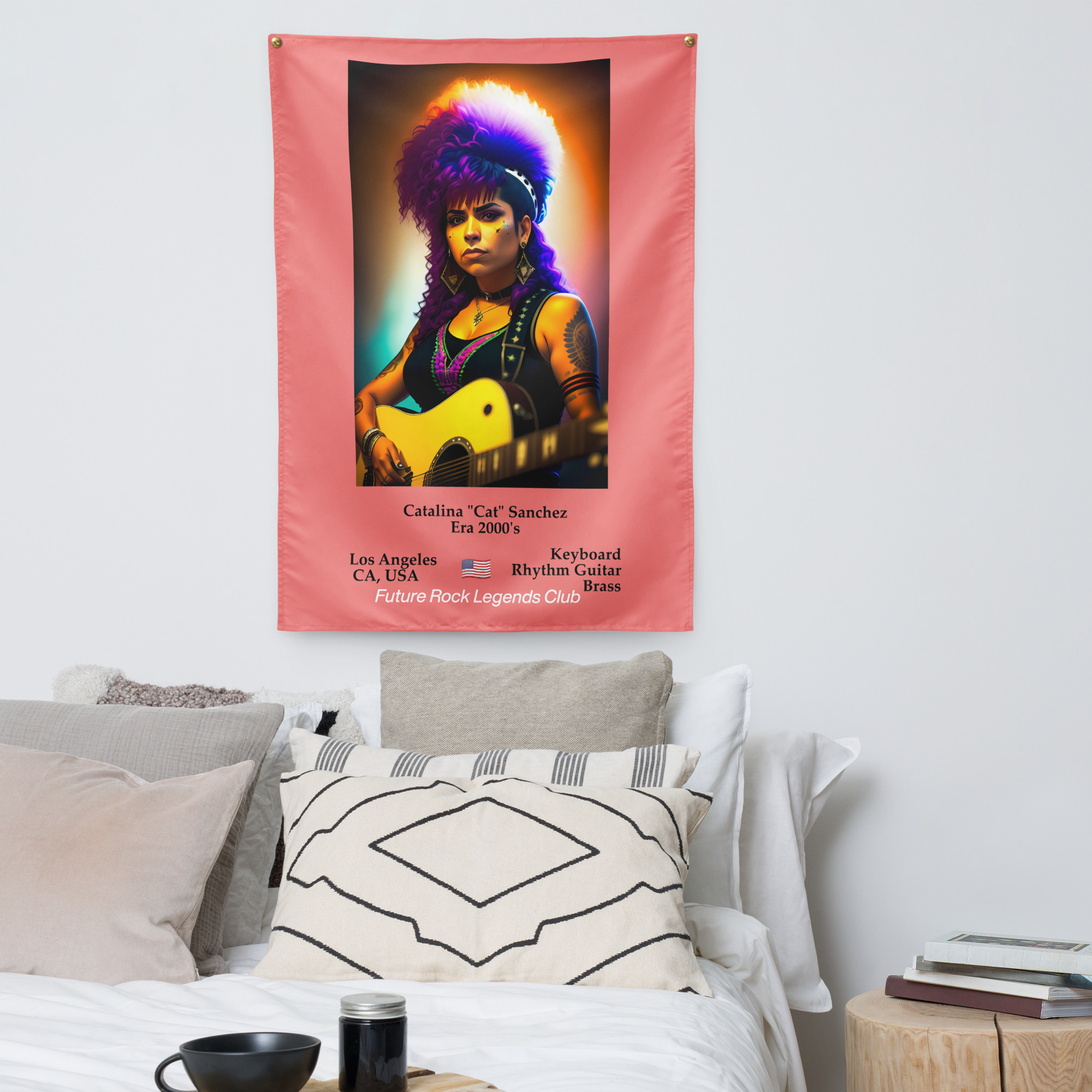 Future Rock Legends Club - Cat Sanchez - Indoor wall tapestry