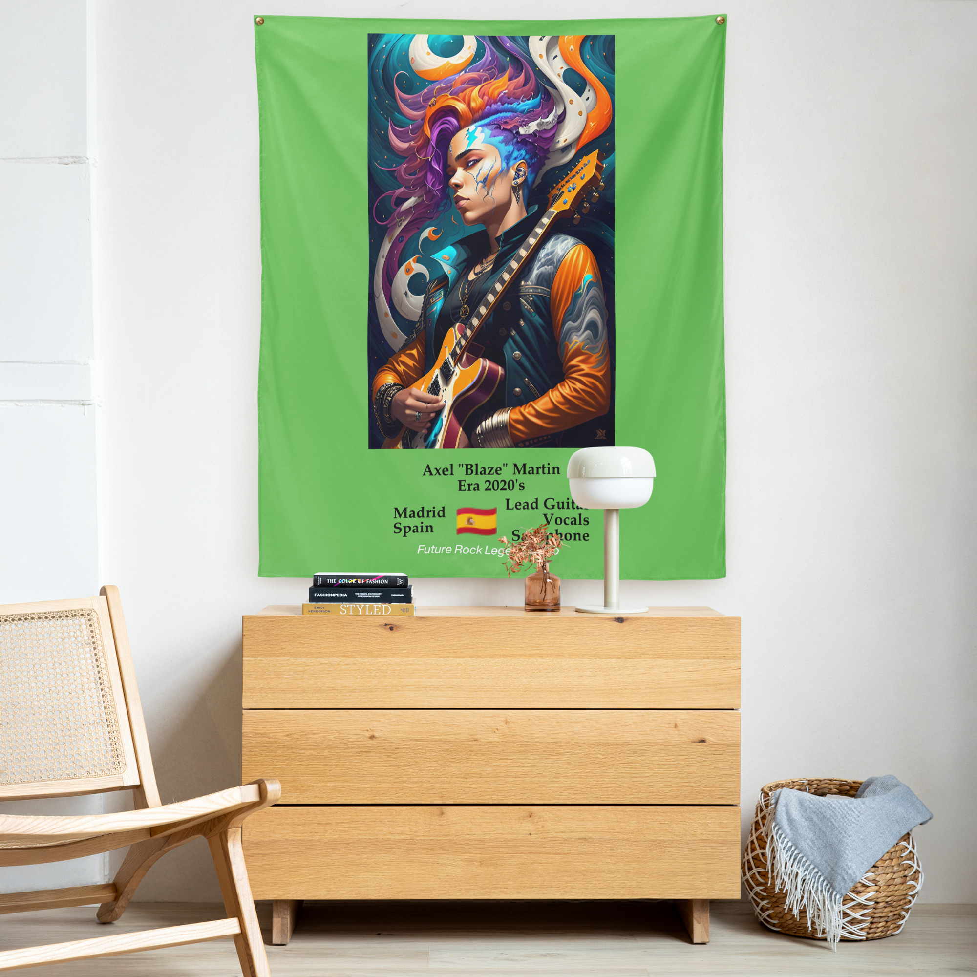 Future Rock Legends Club - Axel Martin - Indoor wall tapestry - Image 2