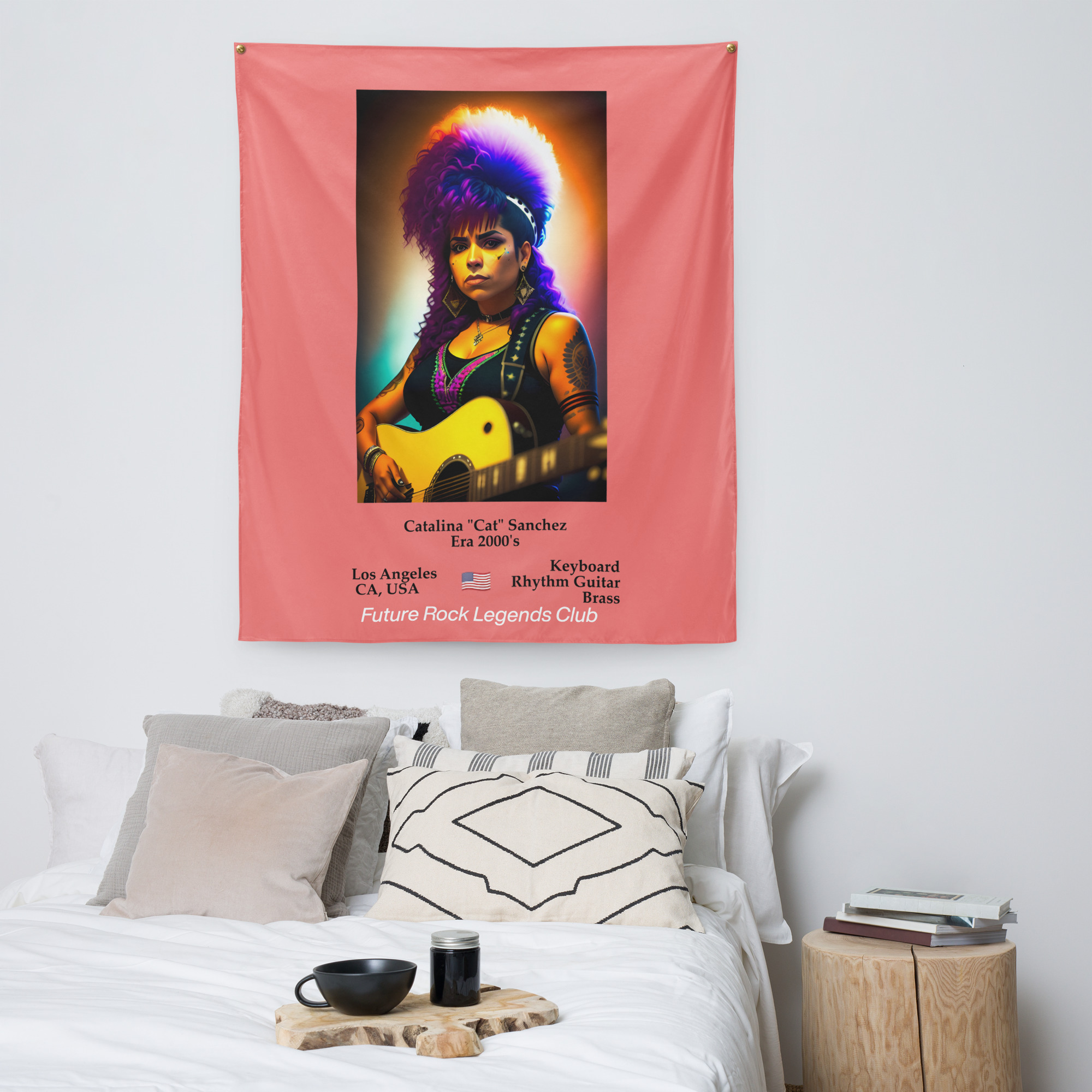 Future Rock Legends Club - Cat Sanchez - Indoor wall tapestry - Image 2